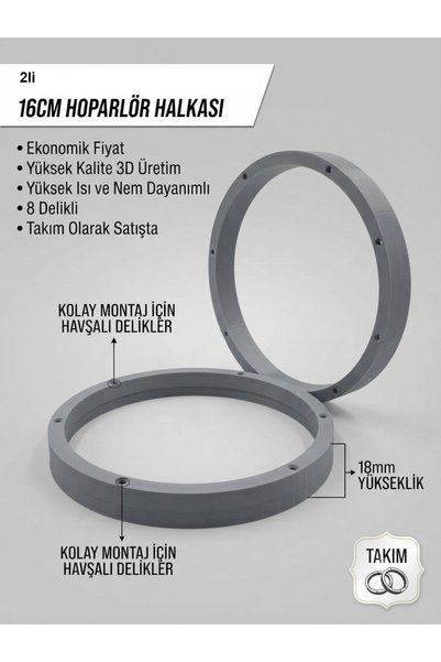 nilestrem 16cm Hoparlör Kasnak Halka EKONOMİK Model 166*146*18mm