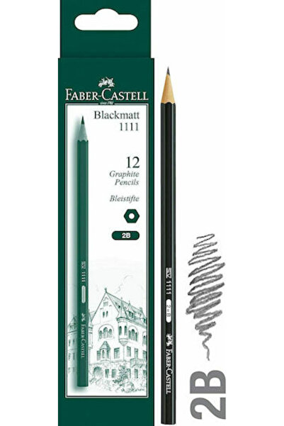 Faber Castell Creion Faber-Castell 2B Negru 12 bucăți