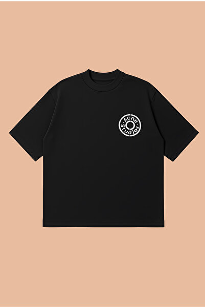 PURE POWER Acne Studios Circle Boxy Fit Oversize Unisex 100% Βαμβακερό Μπλουζ...