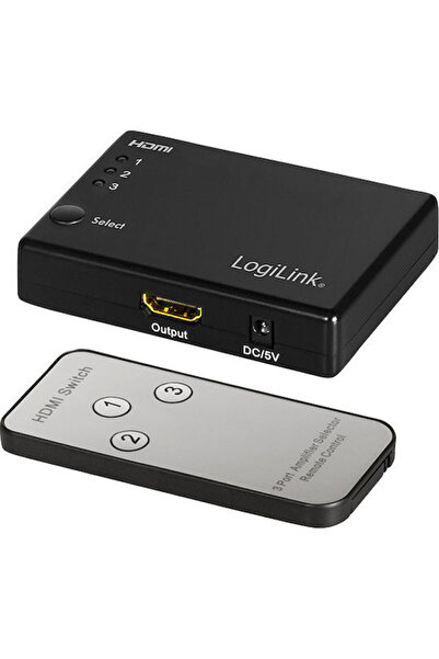 LogiLink Comutator HDMI 3x1 1080p 60Hz HD0042