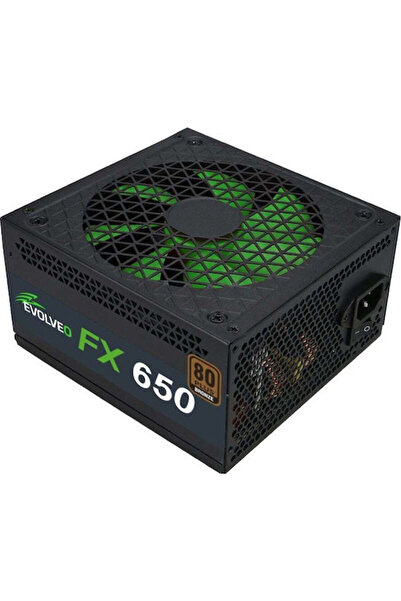 EVOLVEO Sursă de alimentare PC neagră de 650W Semi Modulară 80 Plus Bronze (F...