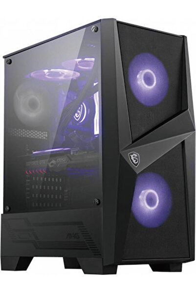 MSI MAG Forge 100M Carcasă PC Gaming Midi Tower cu Fereastră Laterală și Ilum...