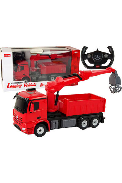 Rastar Camion Mercedes cu graifer roșu