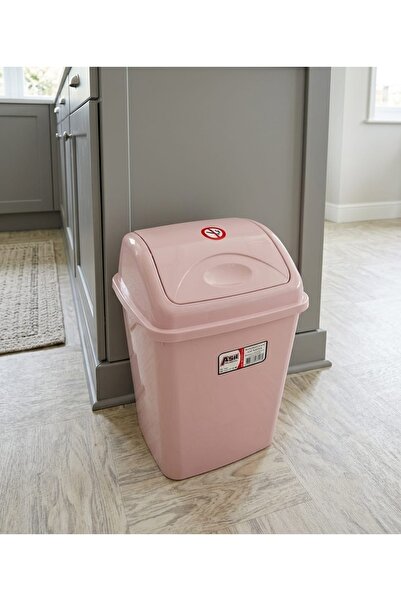 Asil Plastik Elegance 7.5 Liter Multi-Purpose Trash Can with Swinging Lid