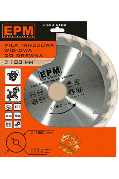EPM Lamă de ferăstrău sinterizată 180mm 24 dinți