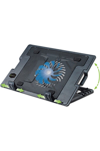 Techly Suport de răcire pentru laptop de până la 17.3 inch cu 1 ventilator și...