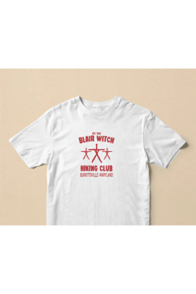 buzagi Blair Watch Oversize Unisex White T-Shirt