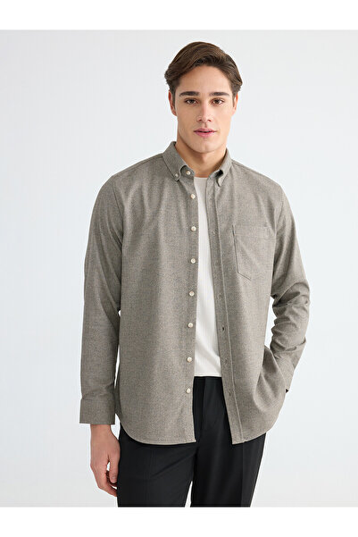 LC Waikiki قميص رجالي من NEVAVM بتصميم Regular Fit Armoudule