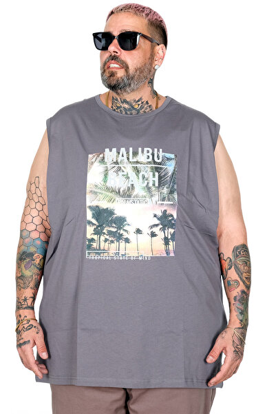 ModeXL Mode XL Μεγάλο μέγεθος Αθλητικό μπλουζάκι με στάμπα Malibu Beach U2601...