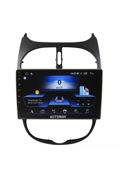 AUTONAV Navigație Android GPS dedicată Peugeot 206 2001-2008, Model Clasic, S...