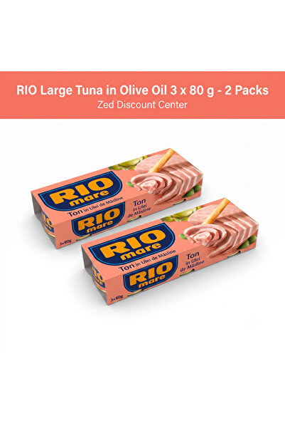 Rio Ton mare în ulei de măsline 3 x 80 g - 2 pachete