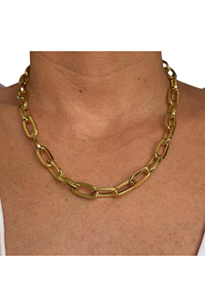AlfaCollection Vip Model Thick Paperclip Chain