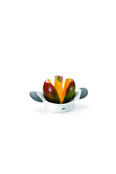 GEFU Aparat pentru taierea mango, Gefu, Otel/plastic, 14 x 20 x 4.5 cm, Alb/v...