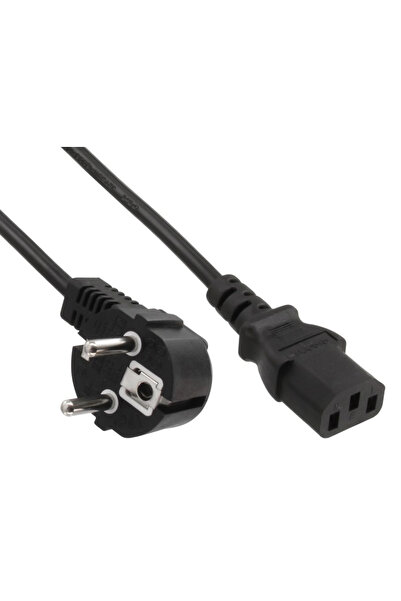 POWERTECH Καλώδιο τροφοδοσίας 3x 1mm² CAB-P014, μαύρο, 1.5m