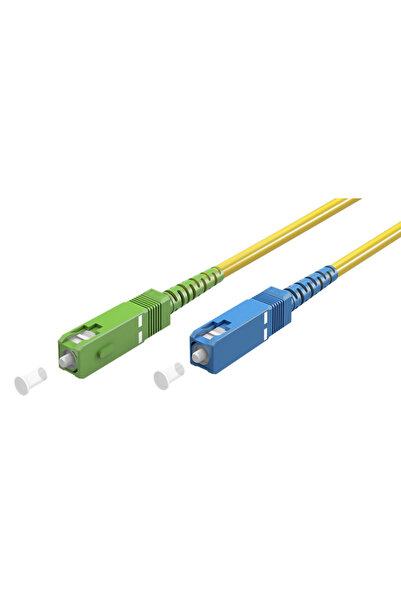 goobay καλώδιο οπτικής ίνας SC-APC 59657, Singlemode OS2, 0.5m, κίτρινο