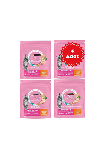 Purina One Tavuklu Yavru Kedi Maması 750gr x 4 Adet