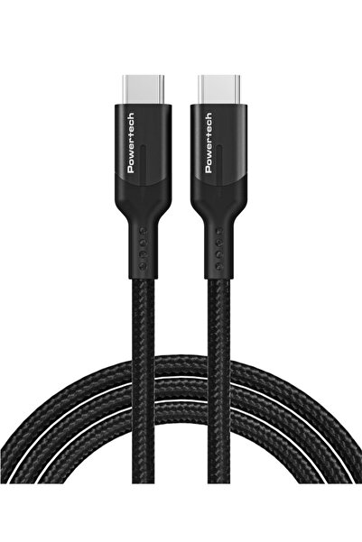 POWERTECH καλώδιο USB-C PTR-0135, PD 60W, 10Gbps, copper, 1m, μαύρο