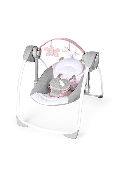 Ingenuity Преносима люлка Comfort 2 Go, Flora the Unicorn