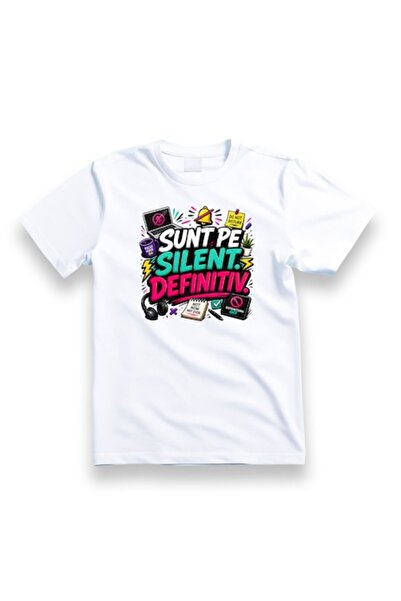 OEM Tricou personalizat cu mesaj: Sunt în mod silențios. Asurdat, 100% bumbac...