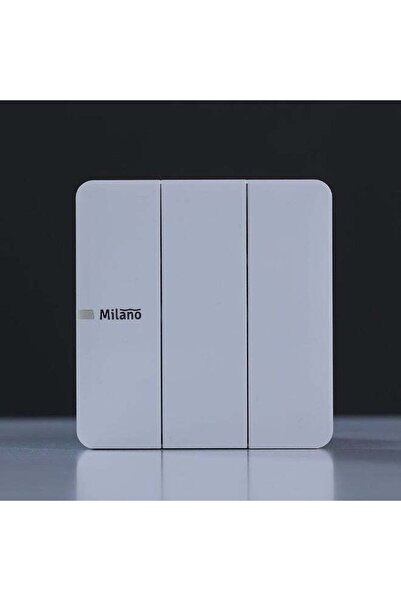 Danube Home - Milano 10A 3 Gang 1 Way Switch Wh Ps