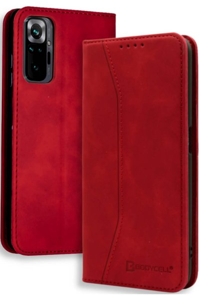 Bodycell Θήκη - Πορτοφόλι Xiaomi Redmi Note 10 Pro - Red
