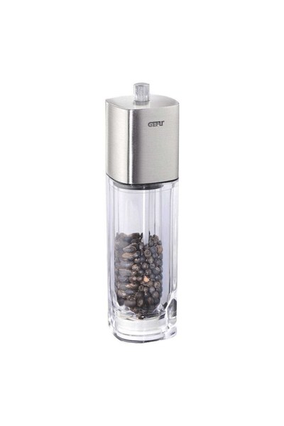 GEFU Μύλος Μπαχαρικών Dueto (Σετ 2 τεμαχίων) GEFU-34620 Δ5x18εκ. Διαφανές-Ασημί