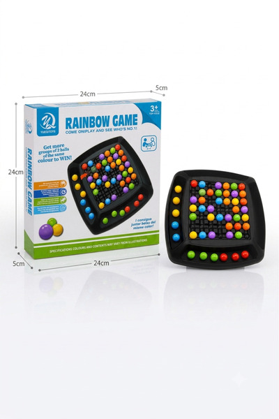 stars pearl Rainbow Color Ball Sorting and Stacking Toy for Kids - Educationa...