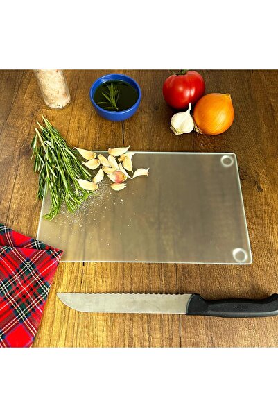 Yıldızan Glass Cutting Board - Glass Cutting Table |   Satina Matte Glass, 17...
