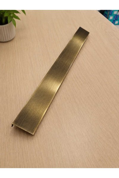 ARON Mâner YARIS de 15CM (GALBEN ANTIC LUCIOS) Mâner integrat cu șurub la spate, capac din sticlă, mâner pentru sertar, lungime 15cm