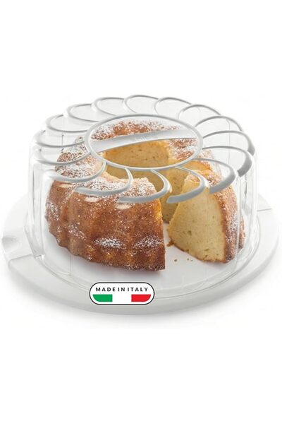The Bros Cake Carrier with Tray & Cover – 28cm, Made in Italy