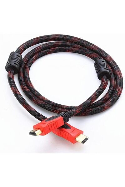 Yıldızan كابل HDMI من msa shop بطول 1.5 متر لنقل الصوت والفيديو - أسود/أحمر 9...