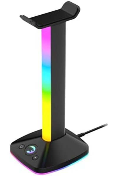 Yıldızan edl shop GamePower EliteRack RGB Gaming USB3.0 حامل سماعات الألعاب e...