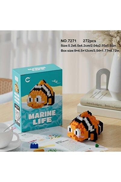 womi Marine Life Cute Goldfish Block Building Block Figure