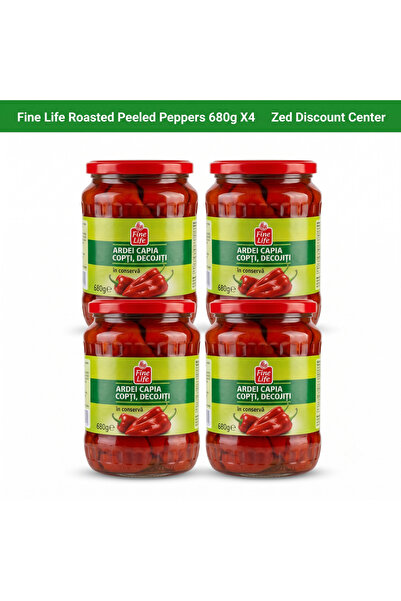 Fine Life Ardei arroziți decojiți 680g X4