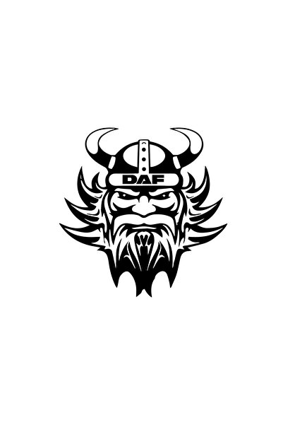 Amo-Stickers Sticker camion DAF Viking 120cm Gri inchis