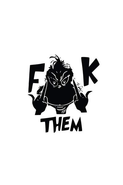 Amo-Stickers Sticker Auto Fck them 30cm Rosu