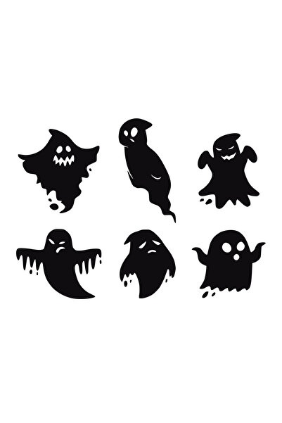 Amo-Stickers Стикер за кола Призраци 30см Червен