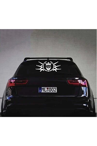 Amo-Stickers Sticker Auto Luneta Mama I’m a Criminal 45 Negru