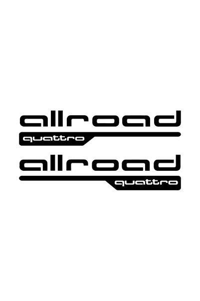 Amo-Stickers Sticker Audi Allroad Quattro 55cm Alb