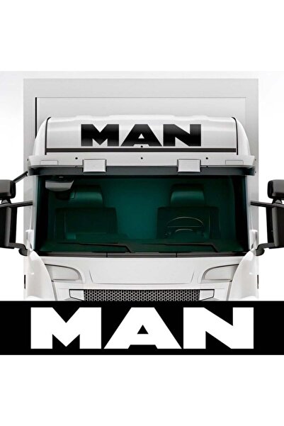 Amo-Stickers Sticker camion MAN 120cm Argintiu