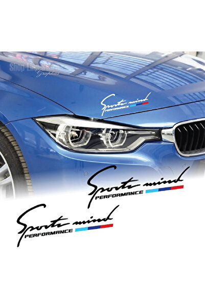Amo-Stickers Sticker Bmw PERFORMANCE E46 E60 E90 Seria 1 , 3 , 5 30cm Alb