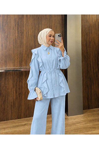 Rose Design Boutique LİSA PANTOLONLU TESETTÜR İKİLİ TAKIM