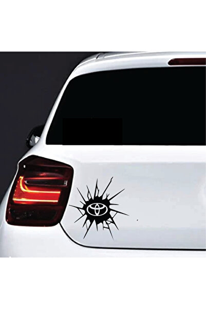 Amo-Stickers Sticker auto Toyota Style 30cm Rosu