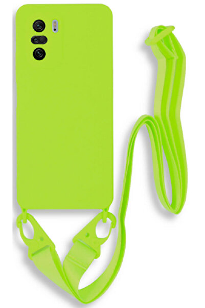 Bodycell Θήκη Σιλικόνης με Λουράκι Λαιμού - Xiaomi Mi 11i / Poco F3 - Light G...