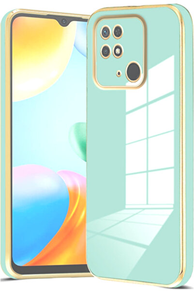 Bodycell Gold Plated - Θήκη Σιλικόνης Xiaomi Redmi 10C - Mint Green