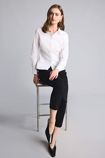 DeFacto Cigarette Regular Waist Straight Leg Satin Trousers J8743Az26Au