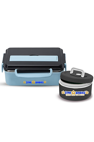 STAR BABiES - Stainless steel lunch box with food jar .