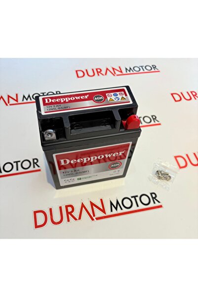 dardere motor Deeppower 12v 5 Ah 12n5l-bs Motosiklet Aküsü. Cup Aküsü