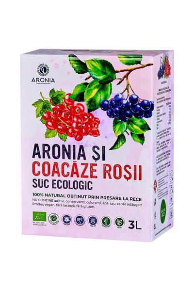 Aronia Charlottenburg Suc de Aronia si Coacaze Rosii /Bio 3L