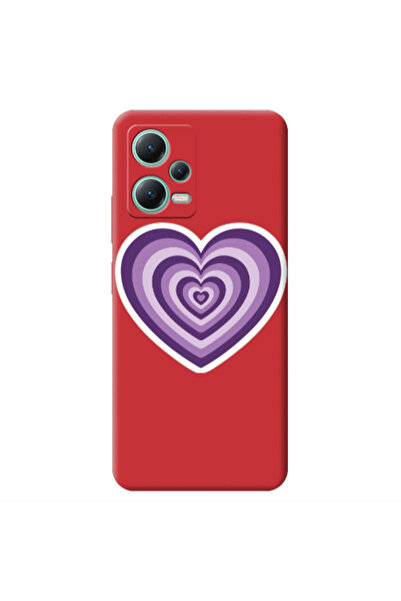 Other Xiaomi Redmi Note 12 Pro 5G My Heart Is Yours 2 Red Colored Silicone TP...